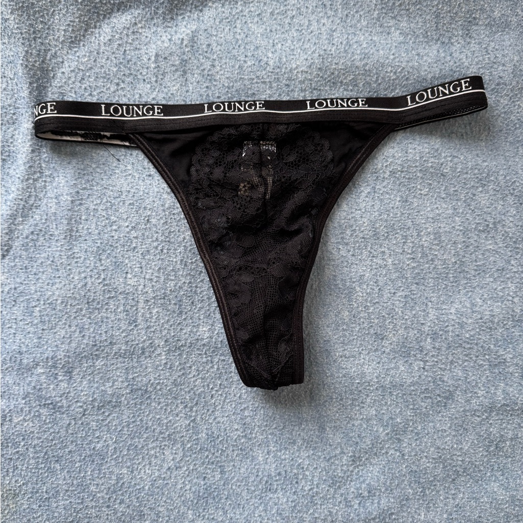 Lounge Black Lace Panties